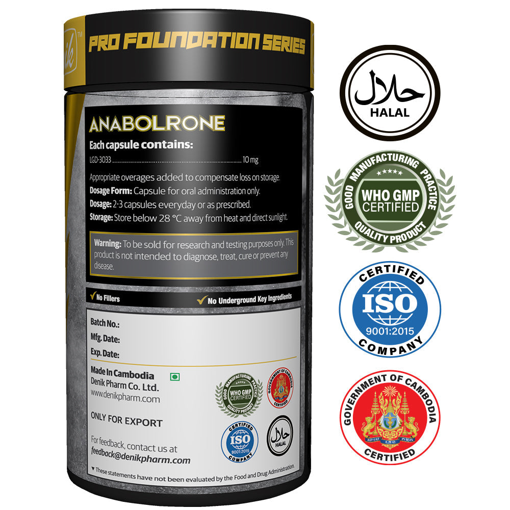 ANABOLRONE : LGD 3033 Powerful SARMs for Advanced Lean Gaining, Massive Power and Recovery.