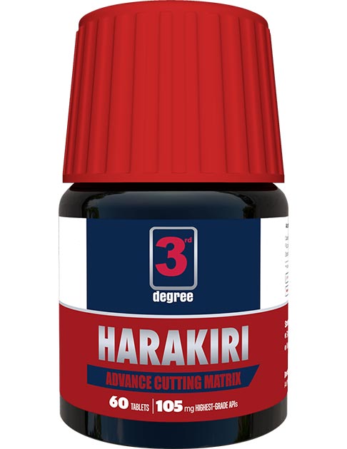HARAKIRI: 105mg Every Tab, Most Powerful Oral Cut Mix for Sharp, Shredded & HD Physique.