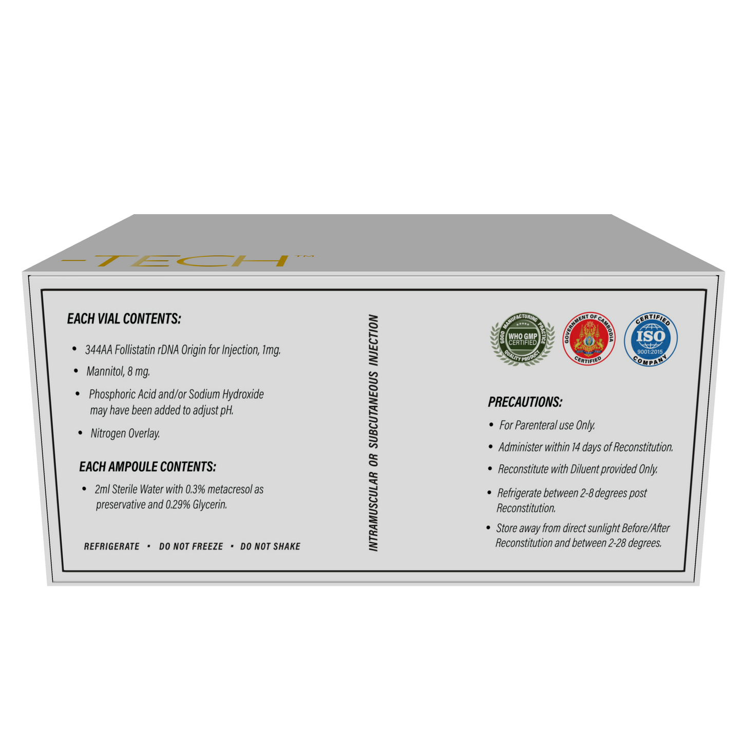 FOLLI-TECH: Powerful Follistatin (344 Amino Acids) For unlimited Growth Hormone for No Limit Muscle growth, fat loss, Recovery and Anti Ageing.