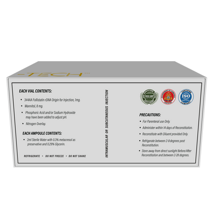 FOLLI-TECH: Powerful Follistatin (344 Amino Acids) For unlimited Growth Hormone for No Limit Muscle growth, fat loss, Recovery and Anti Ageing.