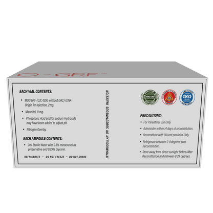 TVANIO-GRF ( CJC non DAC) : Powerful Short ester fast acting GHRH for Lean Gains, Quick fat loss, Better recovery and Performance.