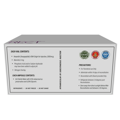 Hexarect ( Hexarelin) : Strongest GHRH for highest hGH Stimulation. Better performance, More Growth, Super Fast Recovery and Anti Ageing.