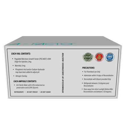 MECHA-FACTO ( PEG-MGF): Promote Muscle Growth, Tissue Repair, Collagen Production, Power and Athletic Performance longer acting MGF!