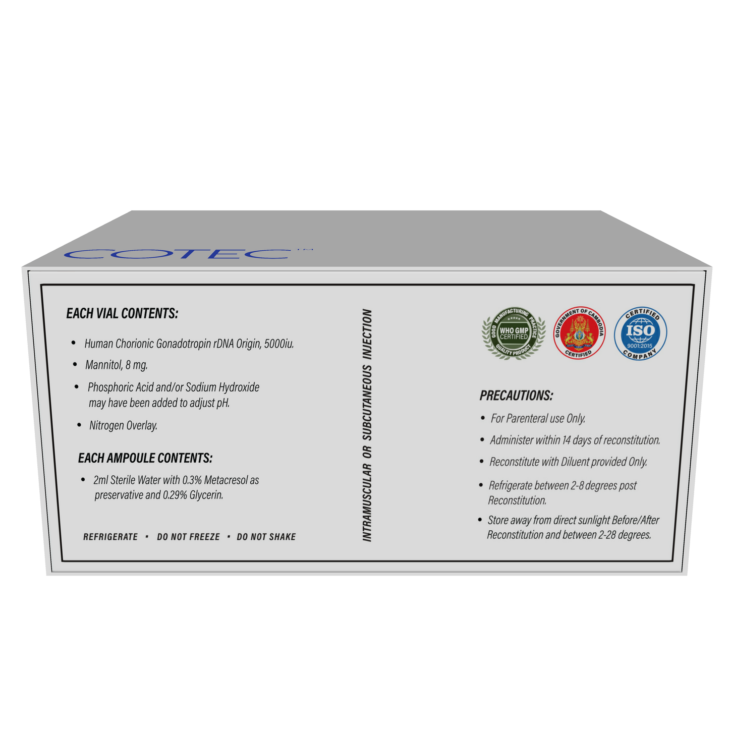 HEUCOTEC ( hCG): Elevate Testosterone, enhance Sperm production, Boost fertility and Performance.