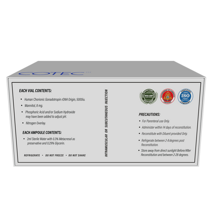 HEUCOTEC ( hCG): Elevate Testosterone, enhance Sperm production, Boost fertility and Performance.