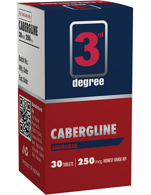 CABERGLINE : Perfect Cycle Support to reduce Stress, Anxiety, dose tolerance and Gynecomastia .