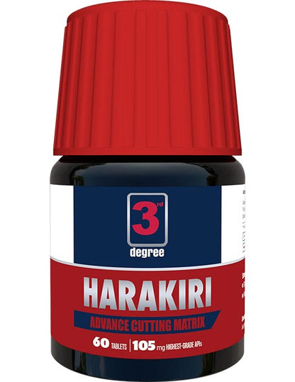 HARAKIRI: 105mg Every Tab, Most Powerful Oral Cut Mix for Sharp, Shredded & HD Physique.