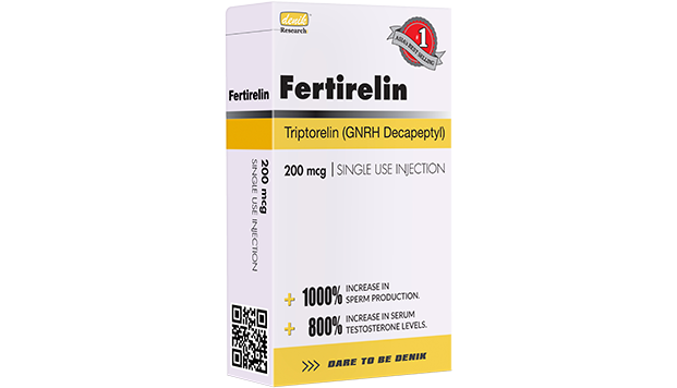 FERTIRELIN: Triptorelin to kickstart Testosterone and Sperm Production Effectively. Perfect PCT support.