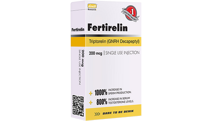 FERTIRELIN: Triptorelin to kickstart Testosterone and Sperm Production Effectively. Perfect PCT support.