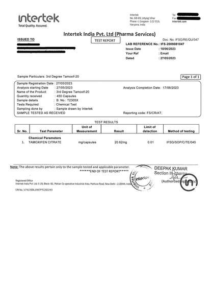 TAMOXIF-20: tamoxifen Citrate or Nolvadex the Powerful  anti estrogen for PCT and Cycle Support.